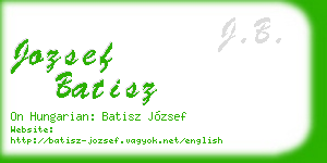 jozsef batisz business card